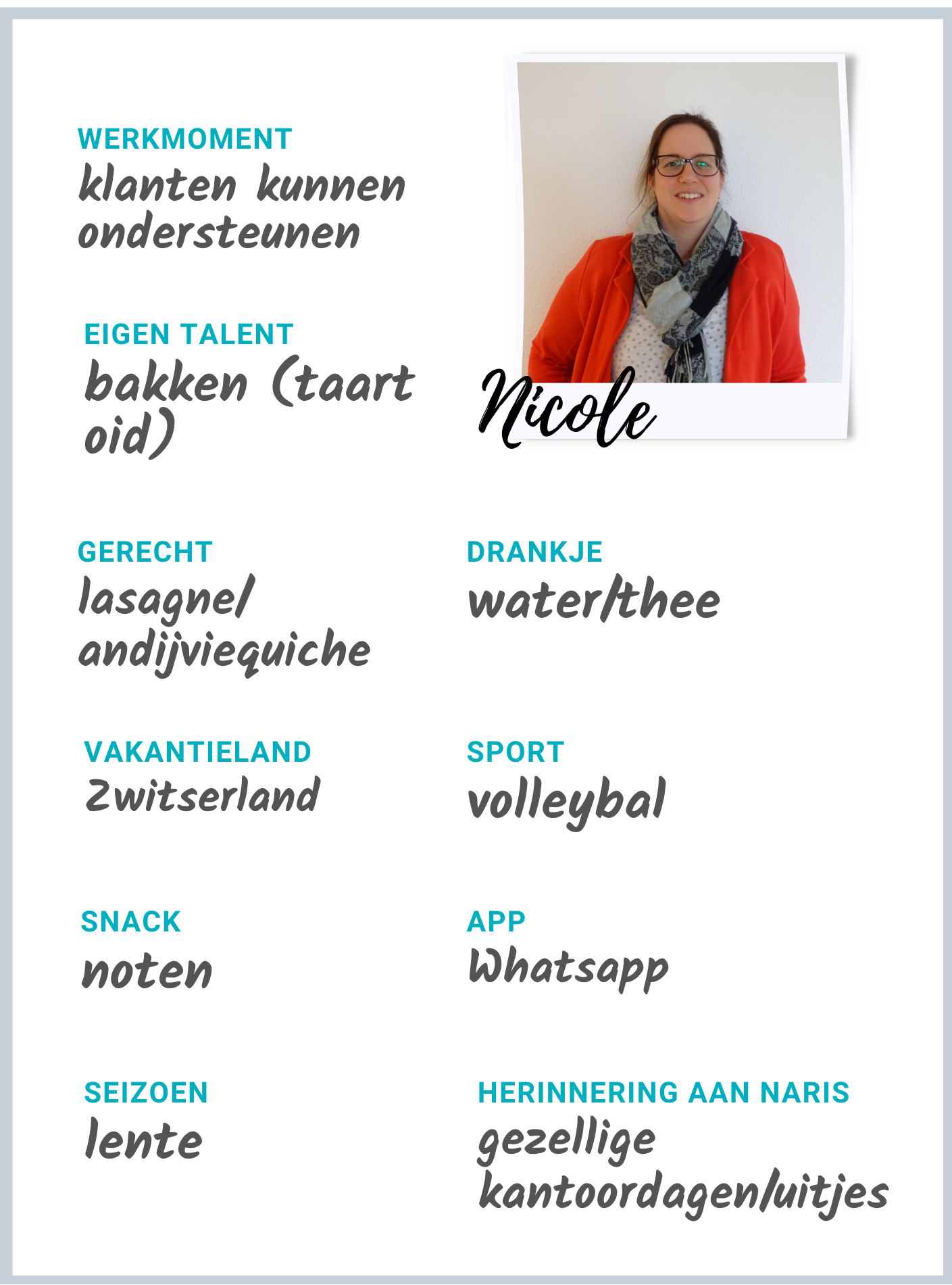 werknemers Nicole